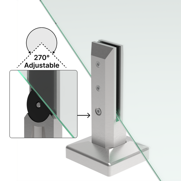 [TI8SQSTAIR] Robinet d'escalier réglable de 8" série Titan - Carré (BS, MBL)