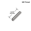 [TRM8X112] Vis Allen - M8 x 40 mm de longueur - x1 Inox