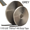 [TREMCO440-1/16-GREYTAPE-50FT] Nettoyants et mastics - Ruban adhésif architectural gris butyle Tremco 440 1/16" x 3/8" (50 pi) - X1