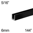 5/16" Height Shower U-Channel (6mm / 144" - CH, BN, MBL)