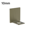 [UCEND10] Shower U-Channel - 10mm Glass - End Caps