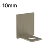 [UCEND10] Shower U-Channel - 10mm Glass - End Caps