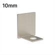 [UCEND10] Profilé de douche en U - Verre 10 mm - Embouts
