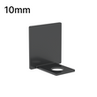 [UCEND10] Shower U-Channel - 10mm Glass - End Caps