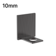 [UCEND10] Shower U-Channel - 10mm Glass - End Caps