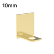 [UCEND10] Shower U-Channel - 10mm Glass - End Caps