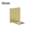 [UCEND10] Shower U-Channel - 10mm Glass - End Caps