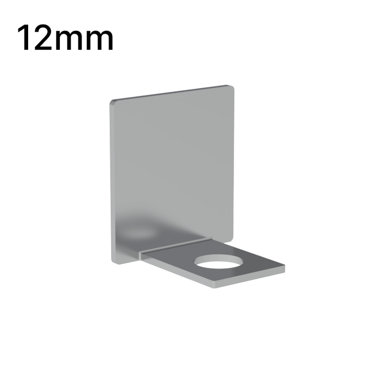 [UCEND12] Profilé de douche en U - Verre 12 mm - Embouts