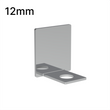 [UCEND12] Profilé de douche en U - Verre 12 mm - Embouts