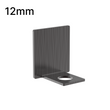 [UCEND12] Profilé de douche en U - Verre 12 mm - Embouts