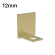 [UCEND12] Profilé de douche en U - Verre 12 mm - Embouts