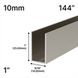 [UCH14410] Profilé de douche en U - Verre 10 mm (144 po) - Hauteur 1 po