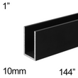 1" Height Shower U-Channel (10mm - CH, BN, MBL, SB, PN, BBRZ, GM, ORB)