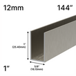 [UCH14412] Profilé de douche en U - Verre 12 mm (144 po) - Hauteur 1 po