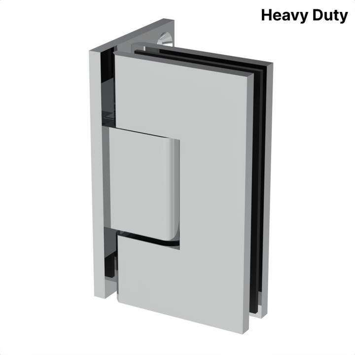 [VIV044] Charnière de douche carrée robuste, montage mural, décalée