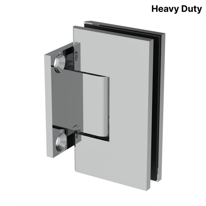 [VIV074] Charnière de douche carrée robuste, montage mural, plaque arrière courte