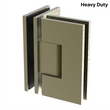 [VIV092] Shower Hinge - Square Heavy Duty - Glass to Glass 90°