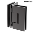 [VIV092] Shower Hinge - Square Heavy Duty - Glass to Glass 90°