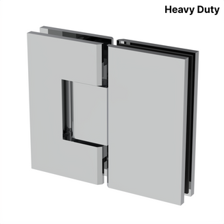 [VIV180] Shower Hinge - Square Heavy Duty - Glass Mount 180°