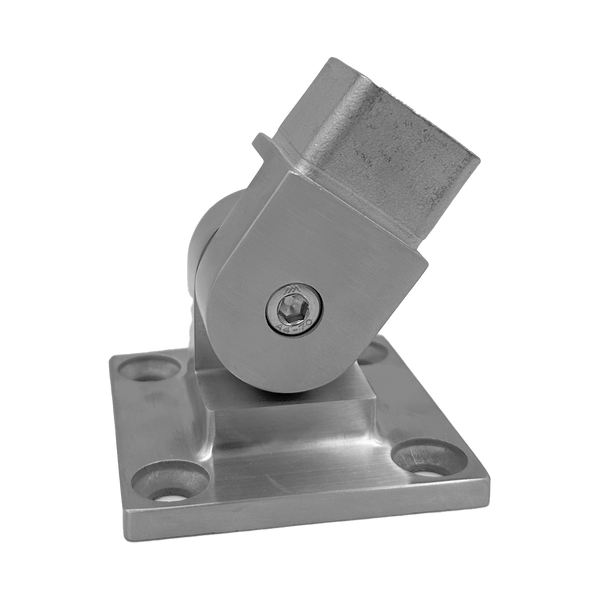 [WF40ADJ] Bride de fixation murale pour main courante carrée de 40 mm - Réglable