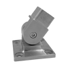 [WF40ADJ] Bride de fixation murale pour main courante carrée de 40 mm - Réglable - Acier inoxydable brossé