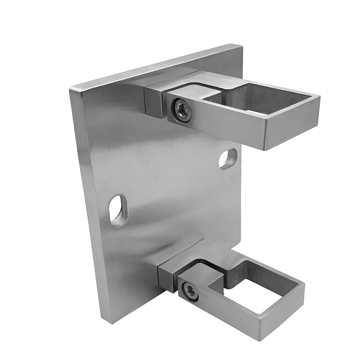 [WF40SQHD] Bride de montage mural Main courante carrée de 40 mm (BS, MBL)