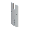 [DLUX6DEND] Rail de porte DLUX 6" - Embout - Anodisé satiné