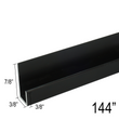 1/4" Mirror J-Molding - Standard Profile (144") (CH, BN, MBL, SB, PN, BBRZ, GM, ORB)