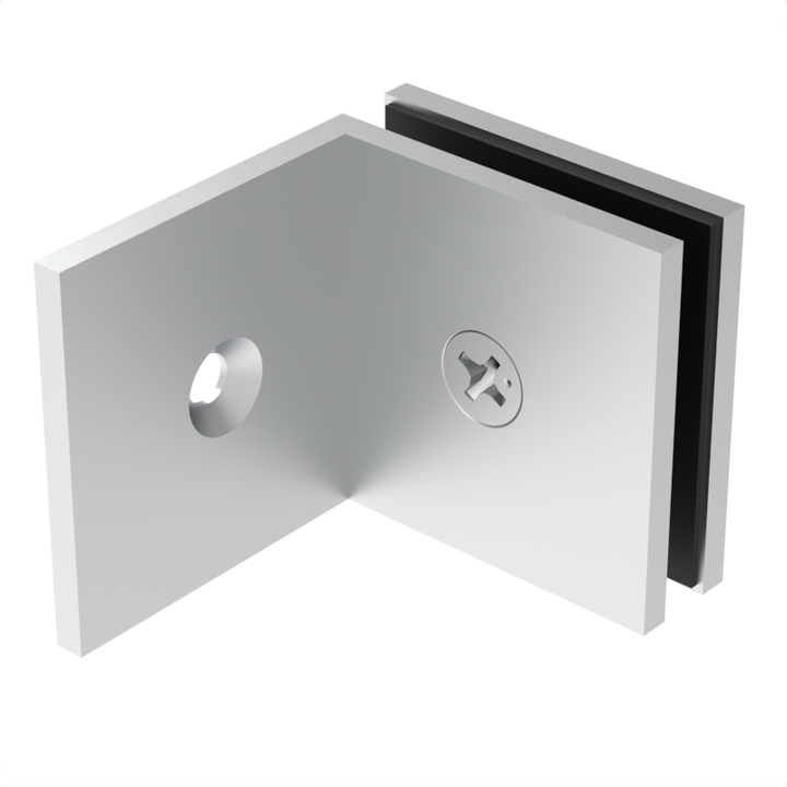 [SQC039] Shower Clamp - Square - Wall Mount, Offset