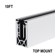 [ARCH8610T] ARCH-LOC™ SERIES - Top Mount Adjustable Base Shoe System For 11/16" to 27/32" Glass (120" Length) (Engineer Tested) (BAA, MBA, BSS, PSS)