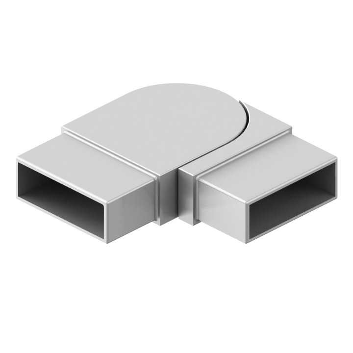 [E2X1ADJH] Handrail - Elbow for 2X1" Square Handrail - Adj. Horizontal 90°