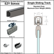 [EZY1-SD] Sliding Door Kit - Single Sliding Door Track (118") (BS, SA, MBL)