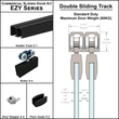 [EZY1-DD] Sliding Door Kit - Double Sliding Door Track (118") (BS, SA, MBL)