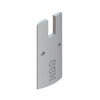 [DLUX4DEND] Rail de porte DLUX 4" - Embout - Anodisé satiné