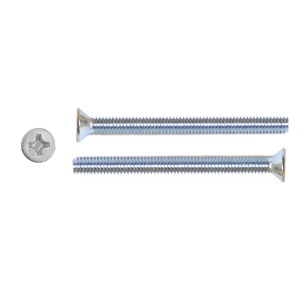 5/16-in x 3-in Phillips Flat Head Screws for Aluminum Door Ladder Pull (Set Of 2)