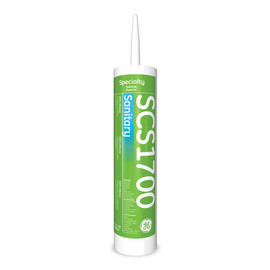 Mastic silicone sanitaire GE SCS 1700 (finition transparente)