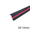 [ALPOST-RUBBER10] Poteau en aluminium - Hauteur de base 42" - Joint en caoutchouc pour verre de 10 mm - Caoutchouc pour 10mm (3/8")