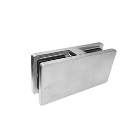 Pool Fencing Bracket - 180° Glass to Glass - Square - Stainless Steel 316 (BS, MB)