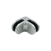 [BDIVE90] Accessoires pour clôture de piscine - Support rond - Angle de 90° verre à verre - Acier inoxydable brossé