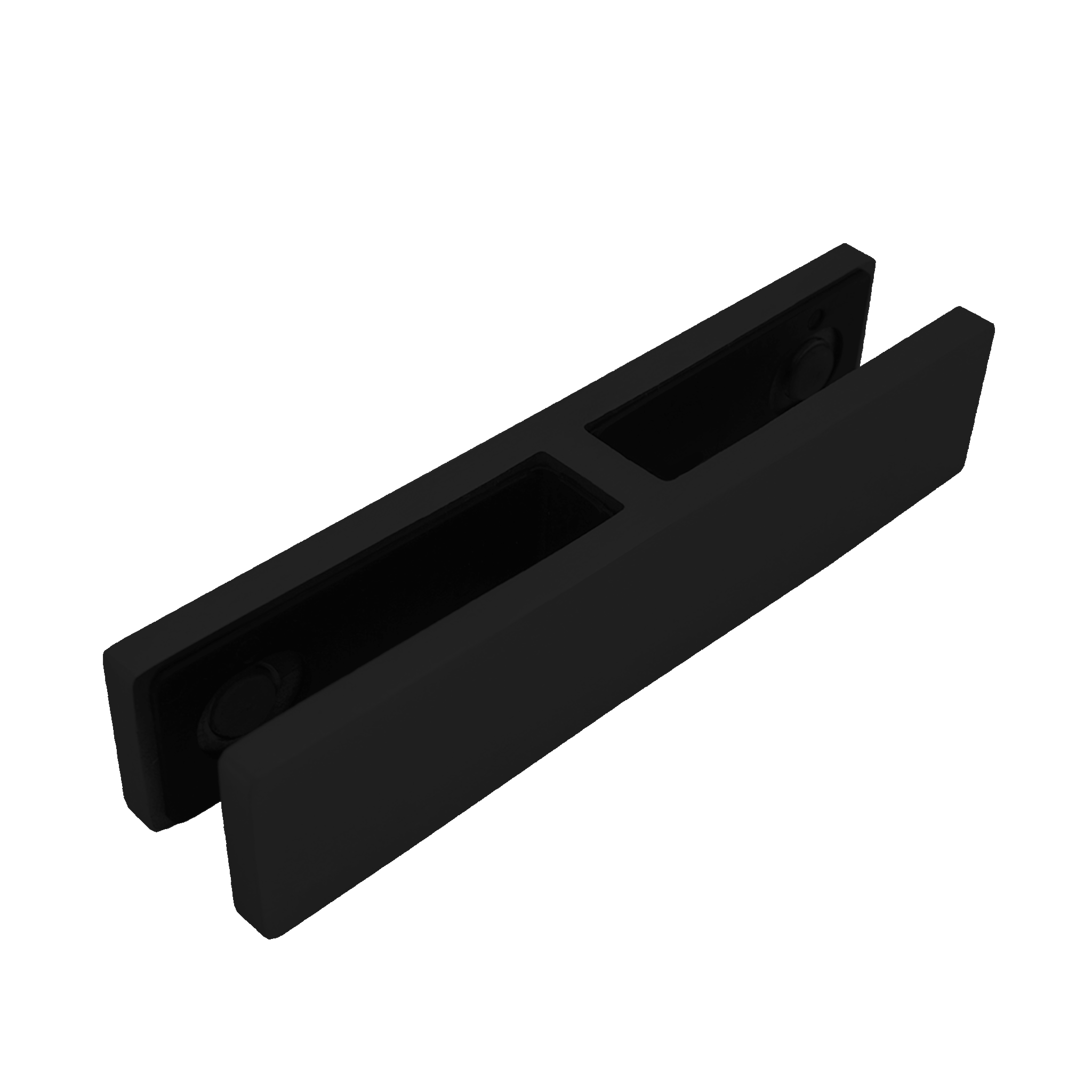 Railing Glass Connectors - 180° Glass‐to‐Glass – Grey Goat Hardware