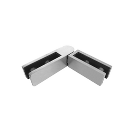 [CON345S] Railing Connectors - Adjustable Glass-to-Glass - Small - Square (BS, MB)