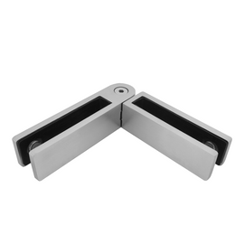 [CON345] Railing Connectors - Adjustable Glass-to-Glass - Square (BS, MB)