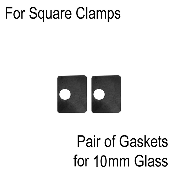 [SCLAMRUB] Rubber Inserts for Square Railing Clamps - for 10mm Glass