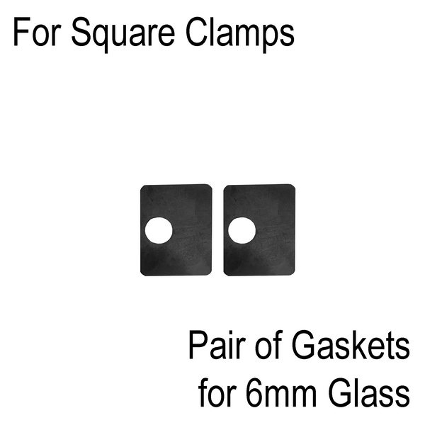[SCLAMRUB] Rubber Inserts for Square Railing Clamps - for 6mm Glass