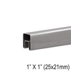[CR1X1SQ] Caprail - 19' - 1 x 1" carré (SS316) - Acier inoxydable brossé