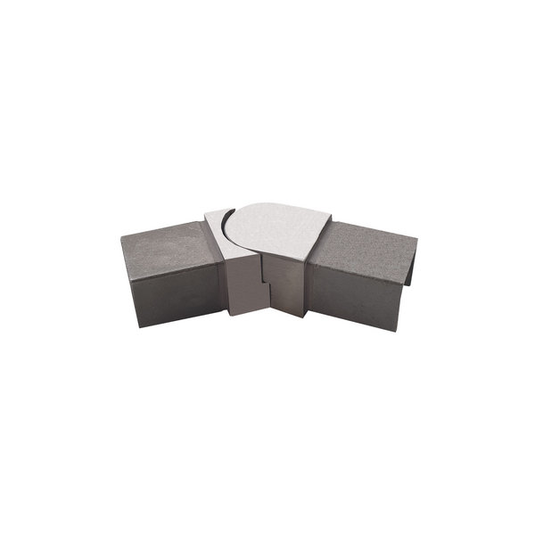[CE1X1] Coude Pour Caprail Carré 1 X 1" - Ajust. 135° Horizontal (BS, MBL)