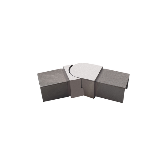 [CE1X1] Coude Pour Caprail Carré 1 X 1" - Ajust. 135° Horizontal (BS, MBL)