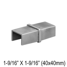 [CE40] Coude Pour Caprail Carré 40mm - Fixe 180° (BS, MBL)