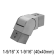 [CE40] Elbow For 40mm Square Caprail - Adjustable Downward (BS, MBL)