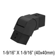 [CE40] Elbow For 40mm Square Caprail - Adjustable Downward (BS, MBL)